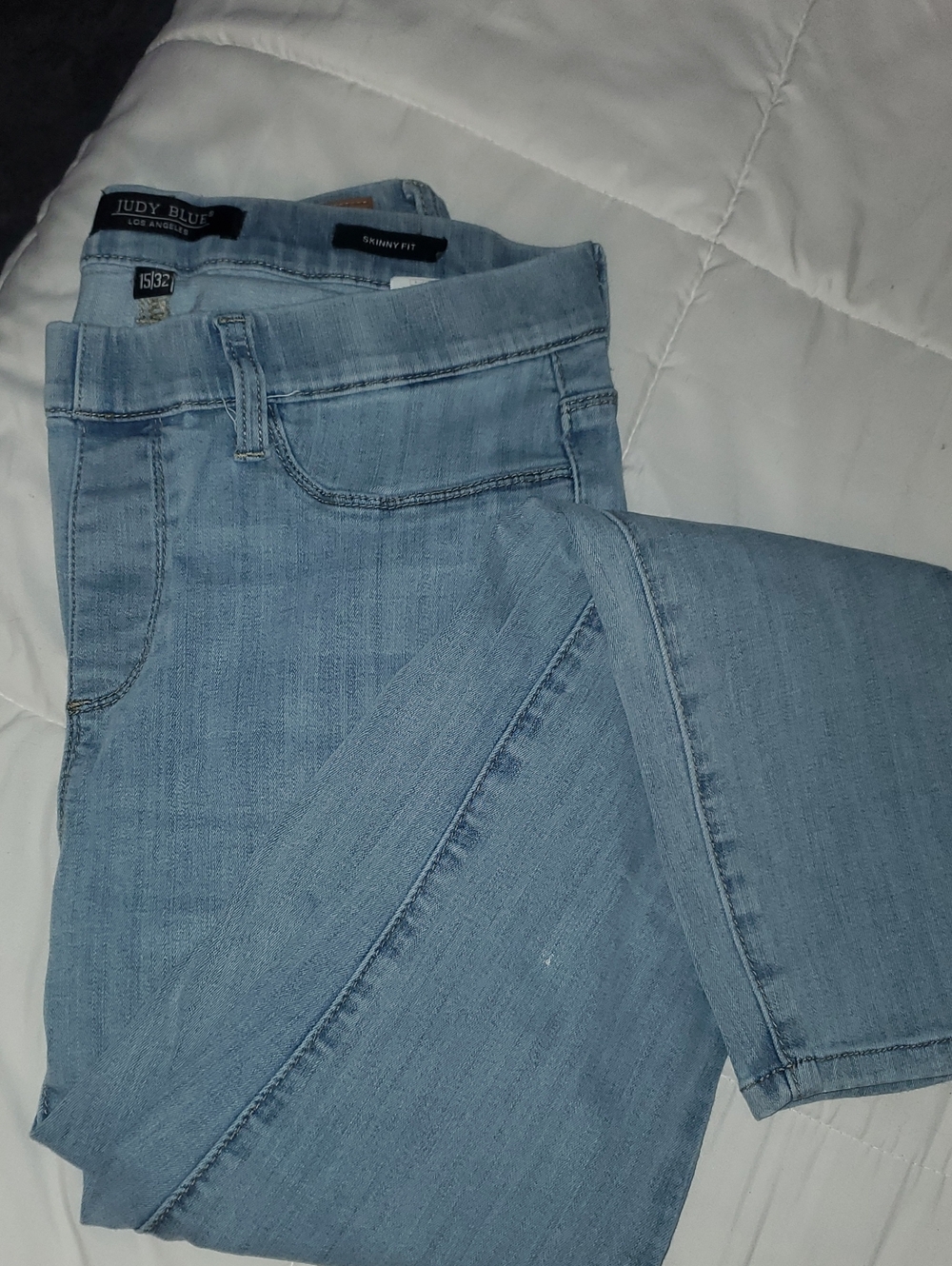Judy Blue Pale Blue Skinny Jeans Size 15